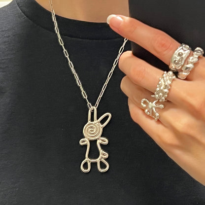 Anhänger Hase groß